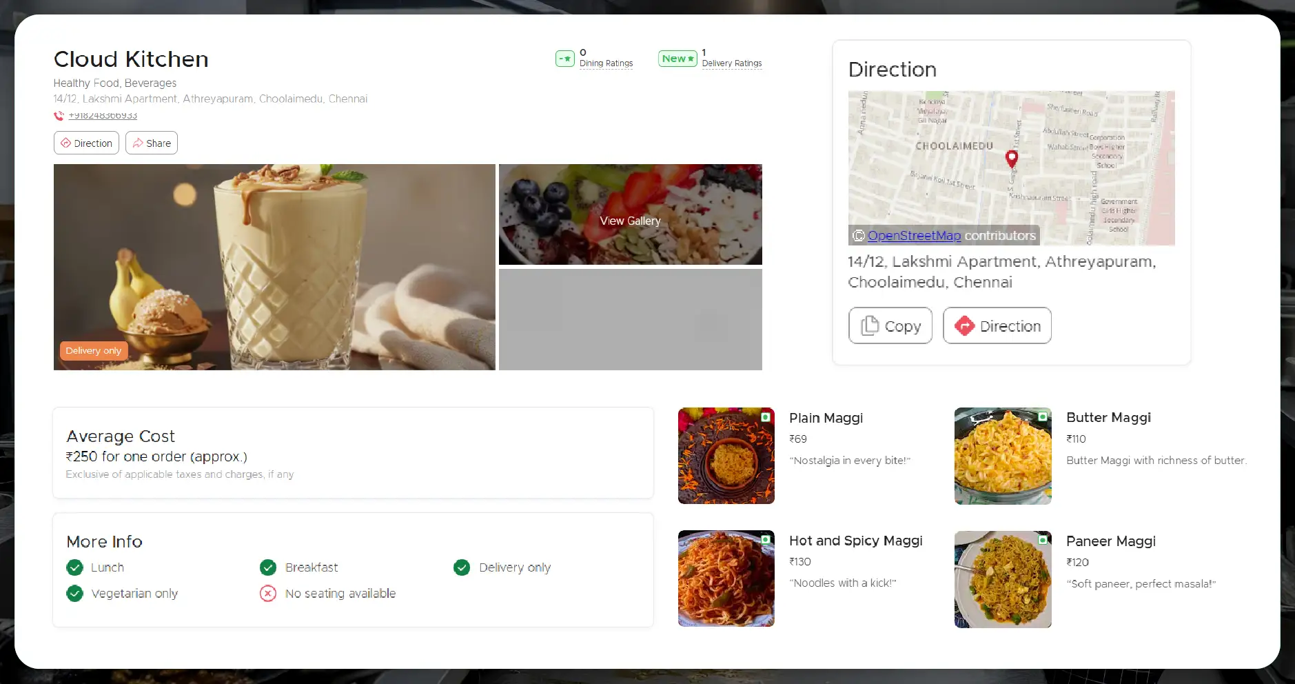 Cloud Kitchen Data Scraping for Market Insights