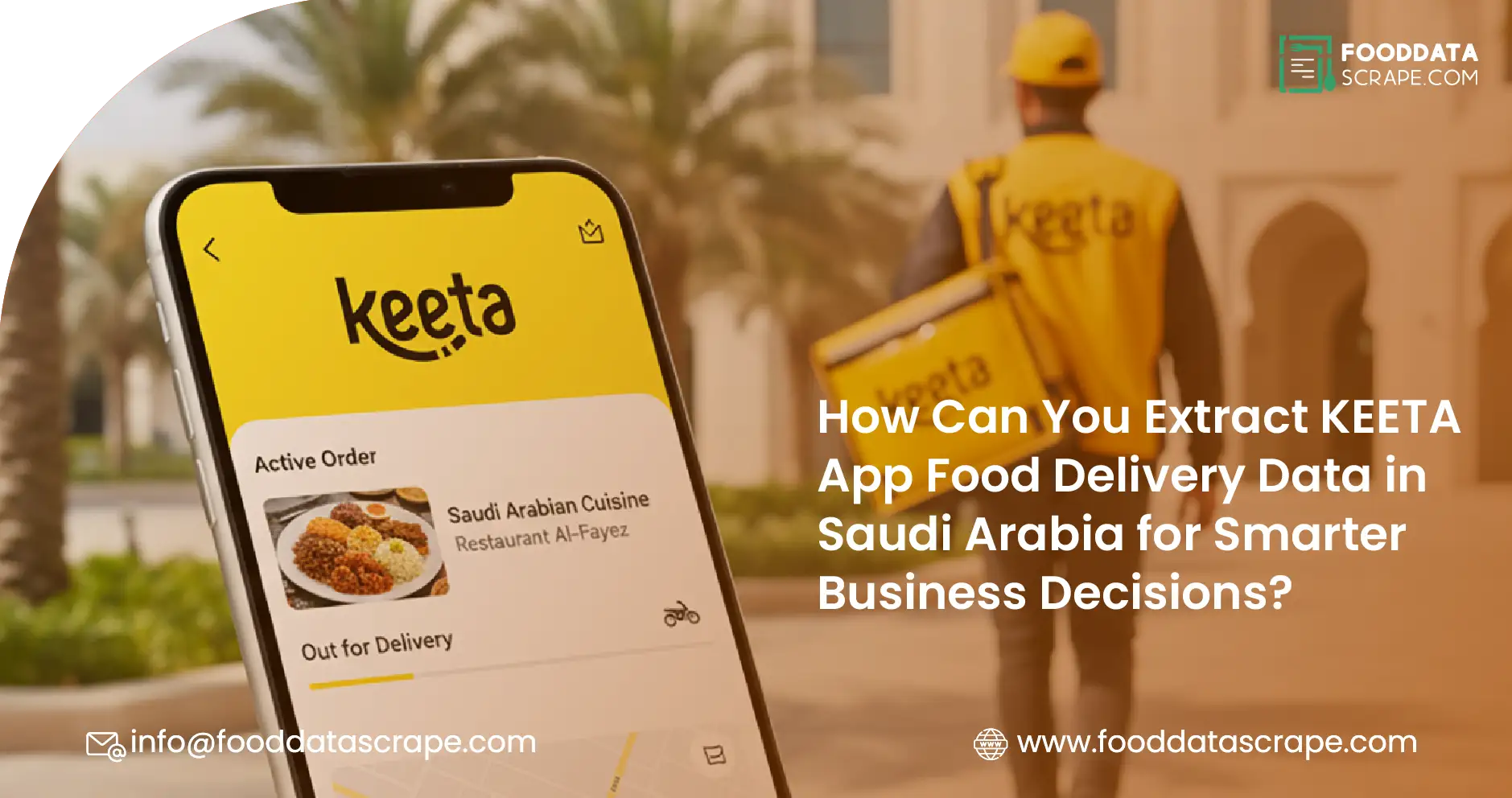 Extract KEETA App Food Delivery Data in Saudi Arabia