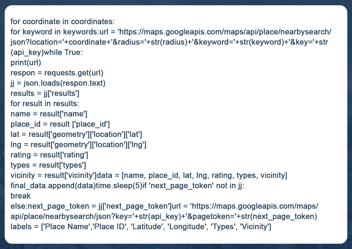 How to Extract Food Data from Google Maps with Google Colab & Python?