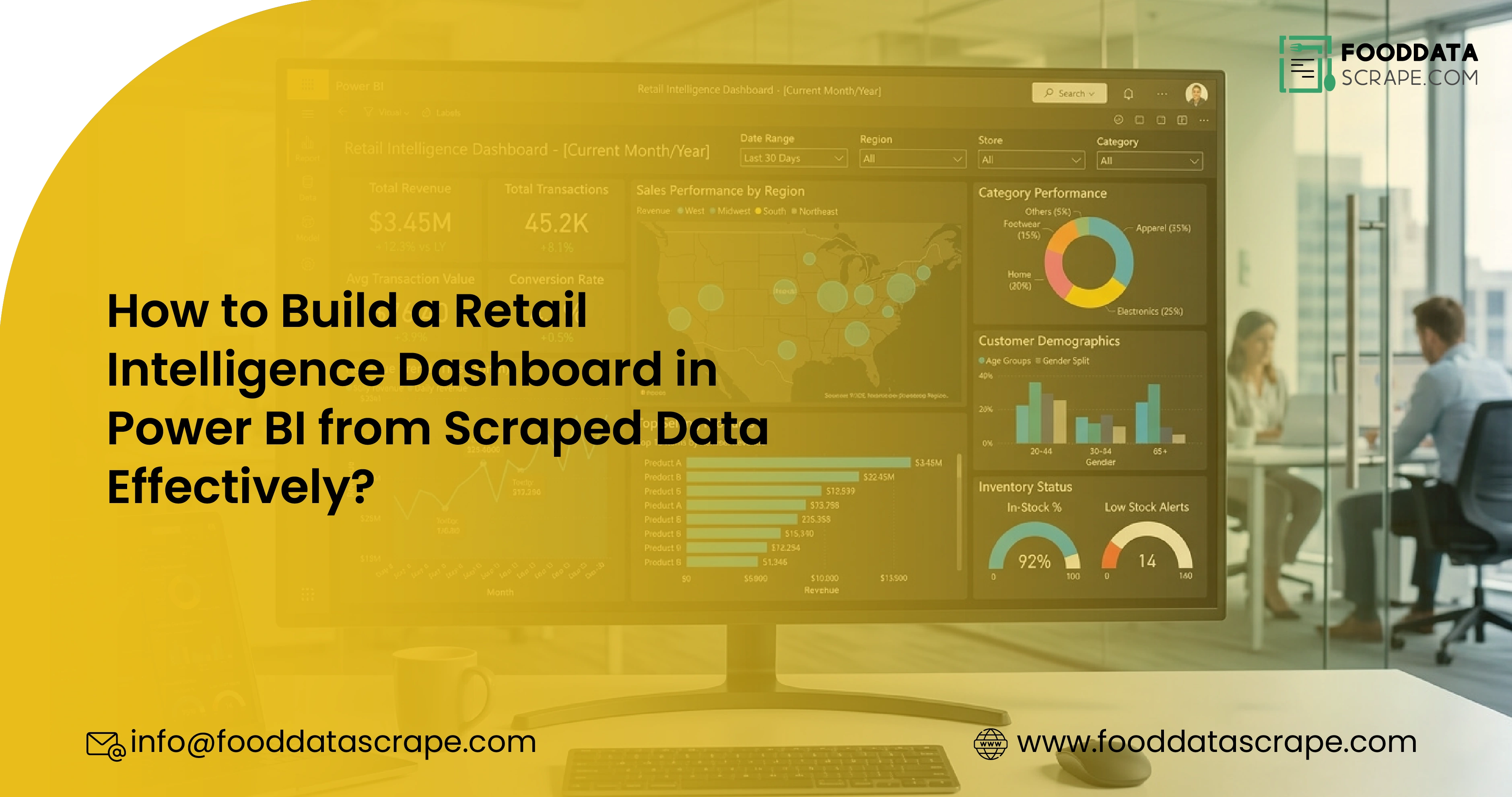 Retail Intelligence Dashboard in Power BI from Scraped Data