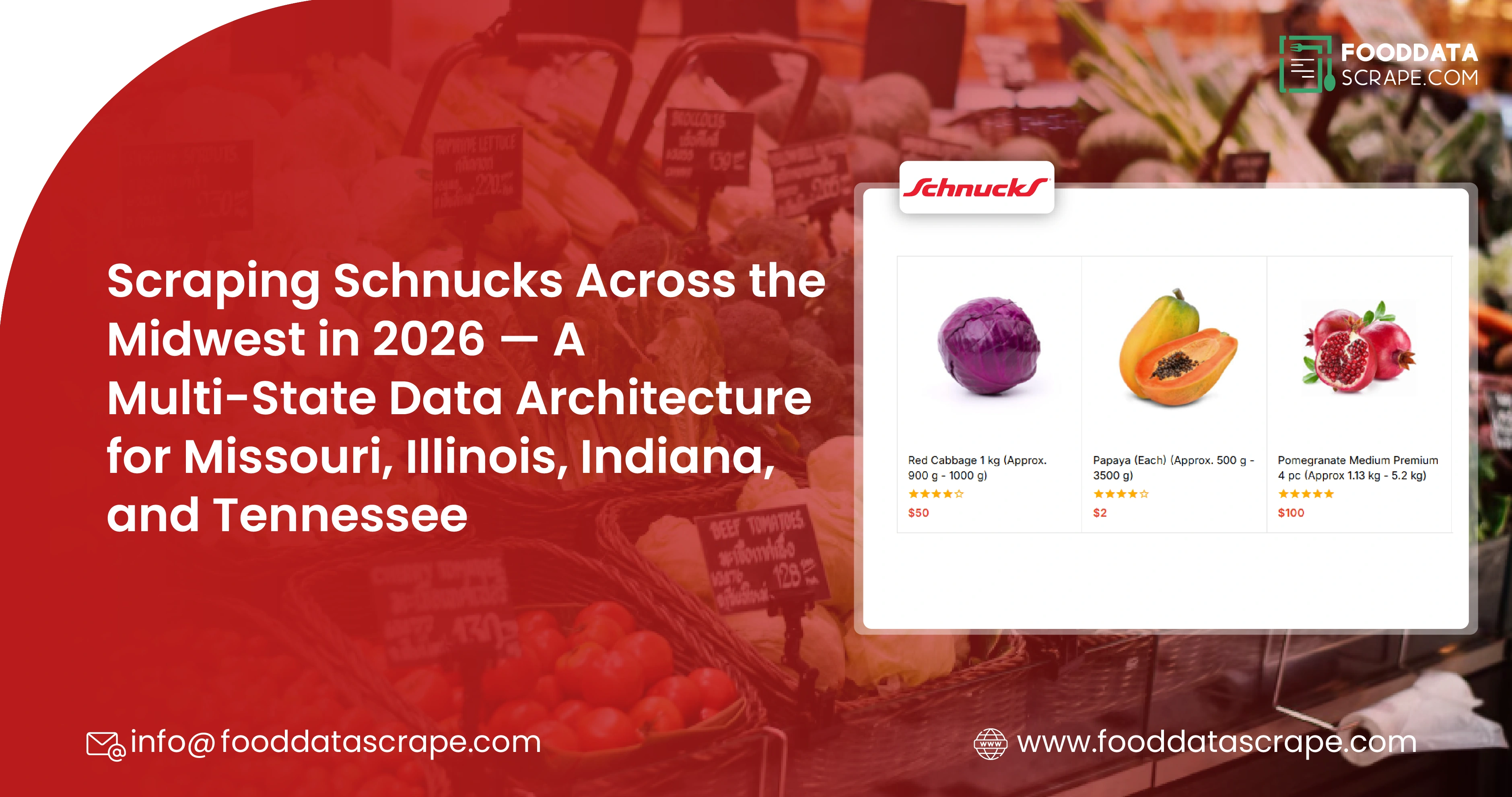 Schnucks Midwest Multi-State Data Scraping 2026 | 4-State