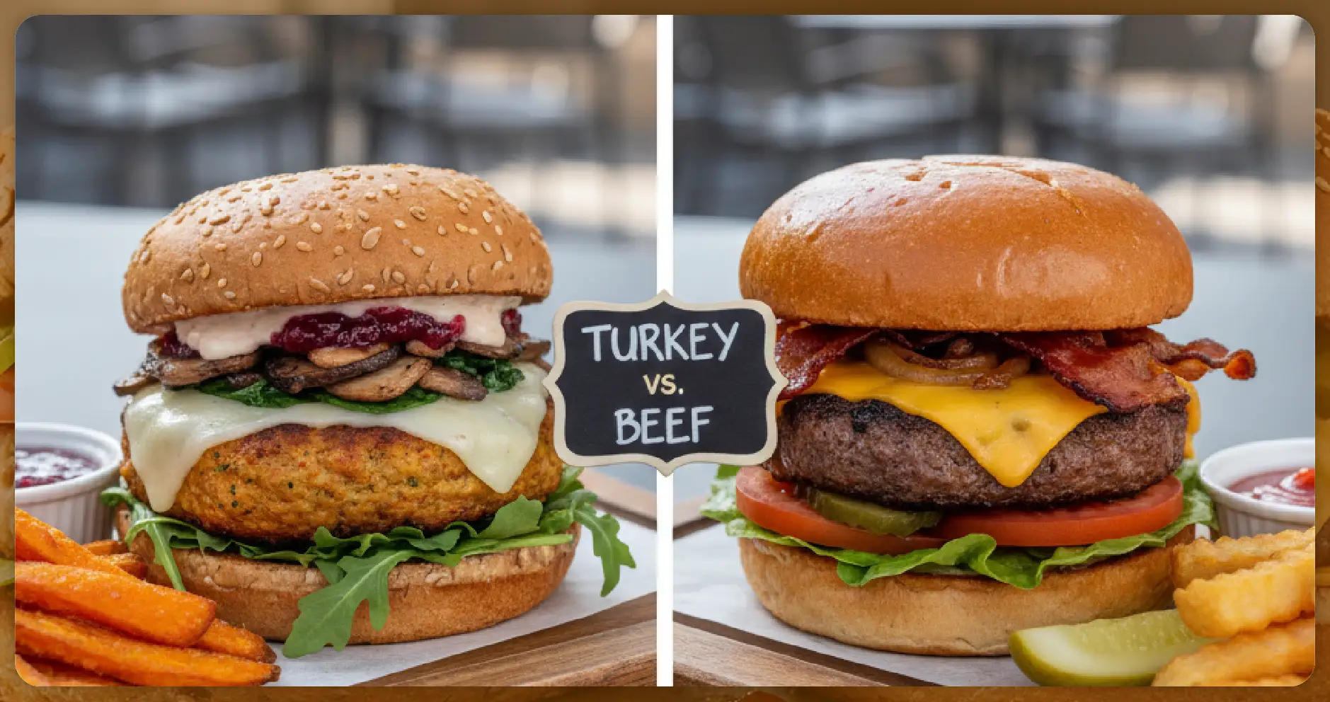Scrape Turkey Burger vs Beef Burger Comparison Data