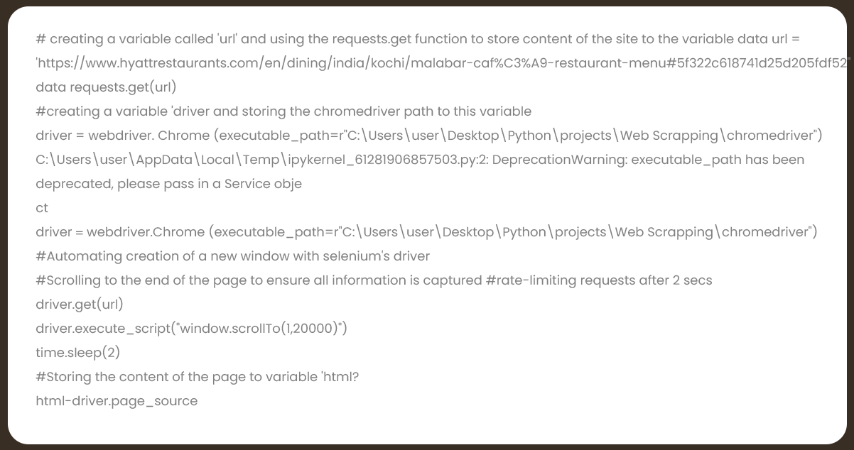 How To Extract Restaurant Menu Data Using Python? - TheOmniBuzz