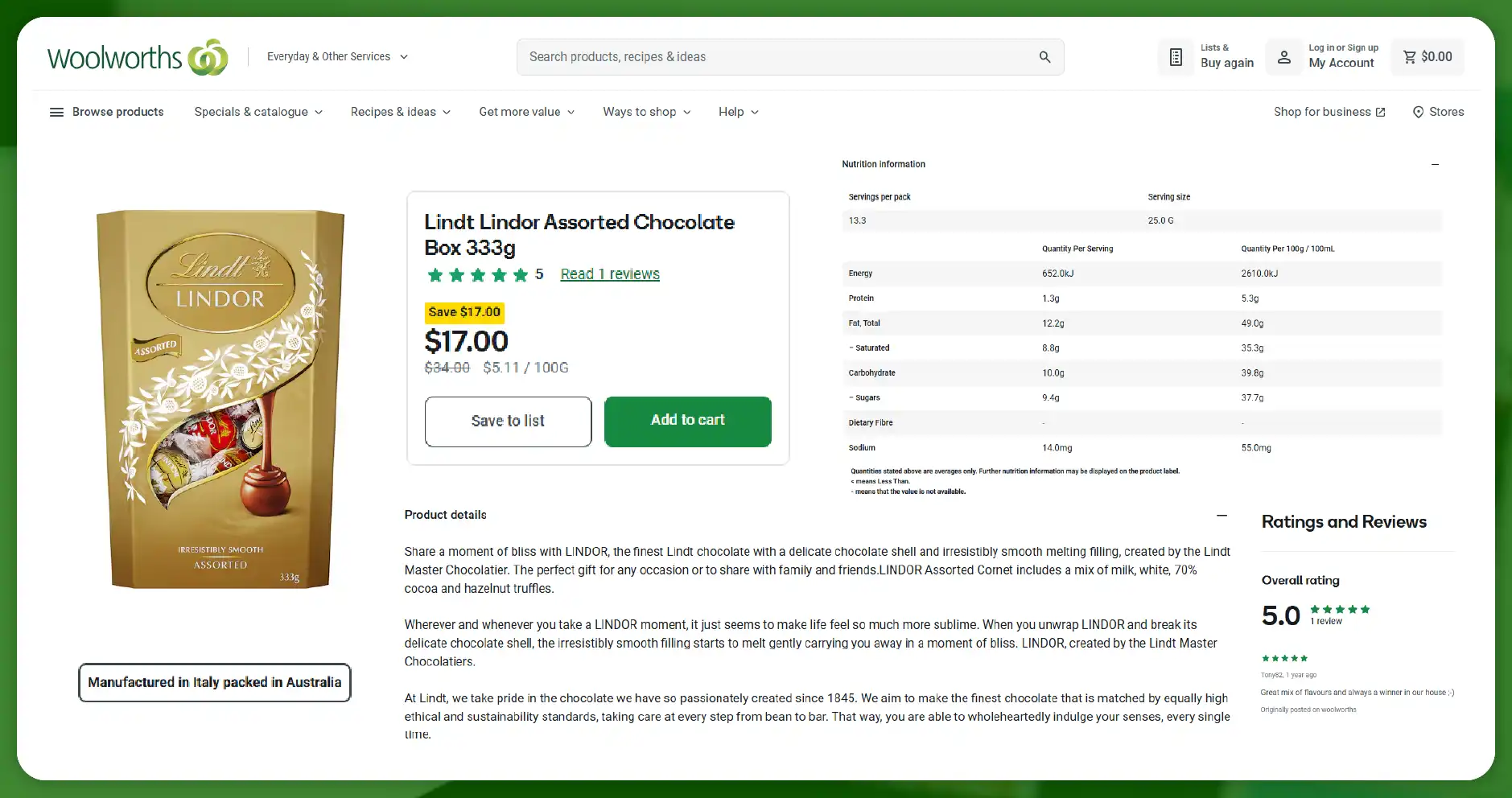 Key Elements of Woolworths Grocery Data Scraping