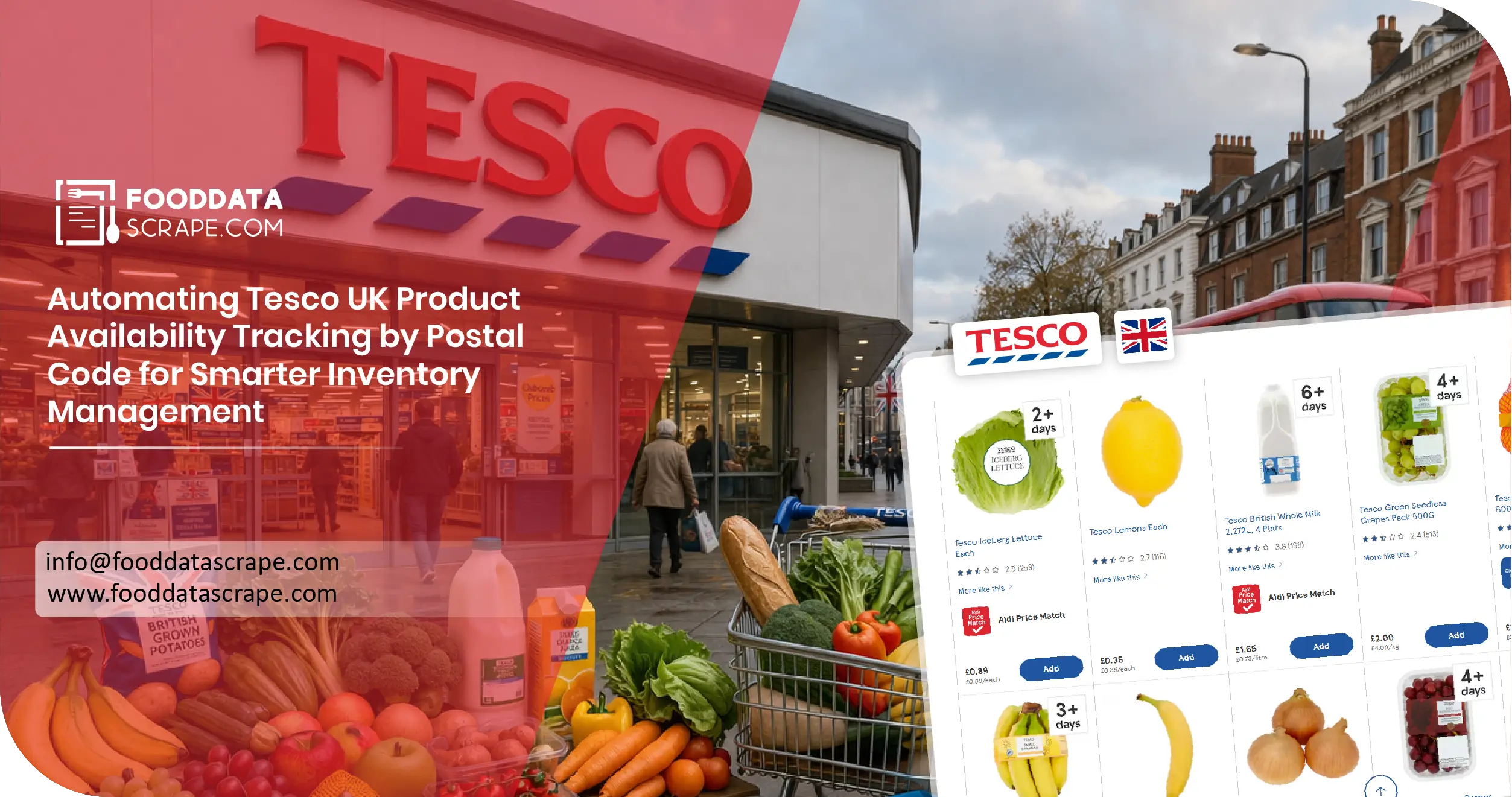 Automating Tesco UK Product Availability Tracking by Postal Code