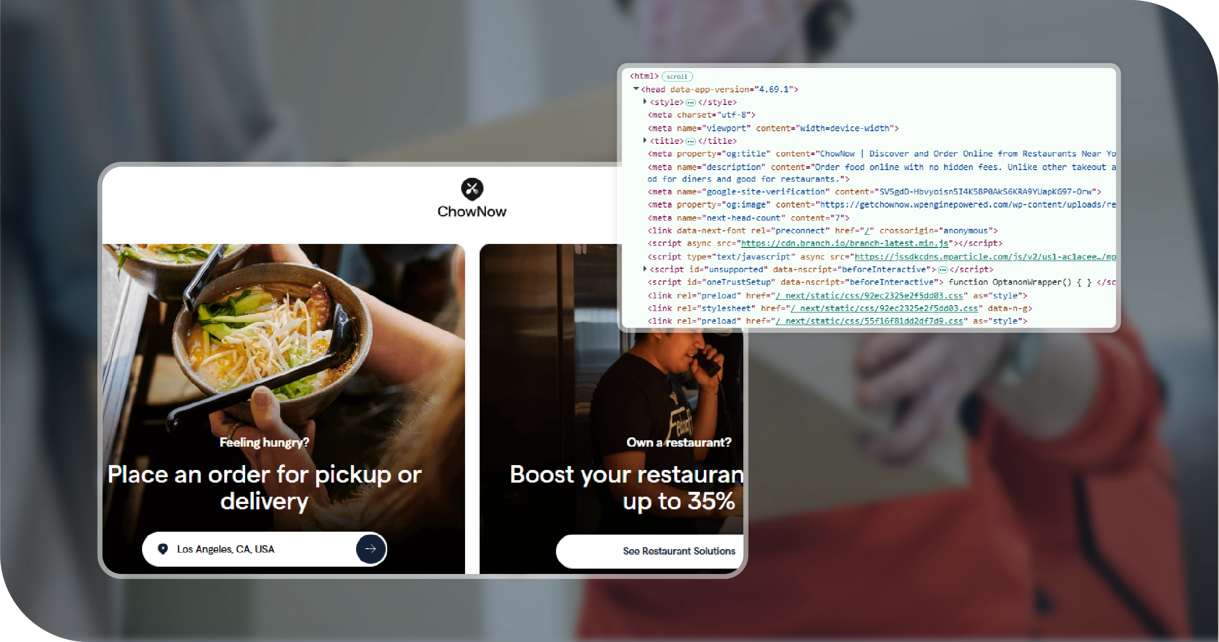 Extract API for ChowNow USA Food Menu Data