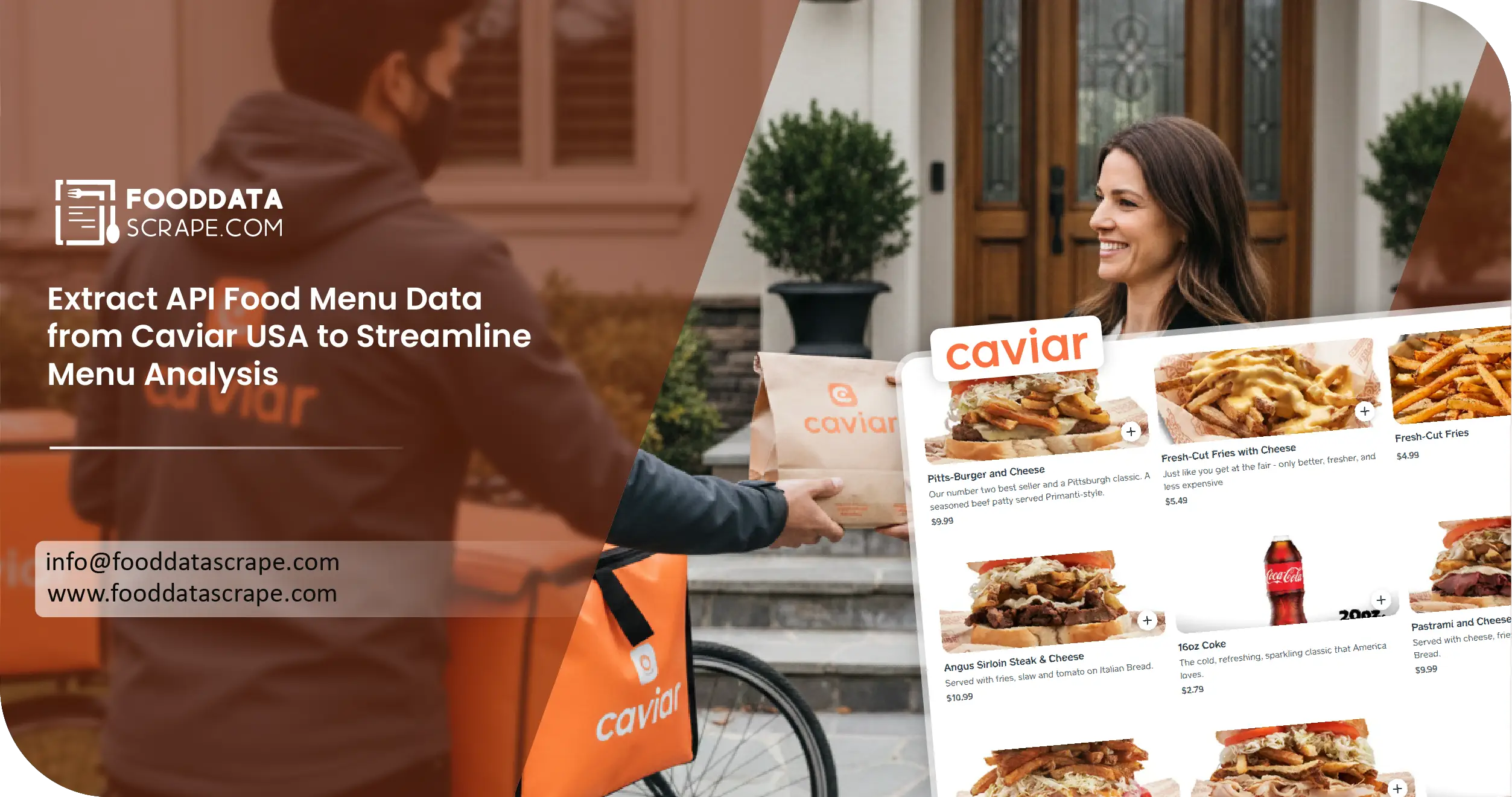 Extract API Food Menu Data from Caviar USA