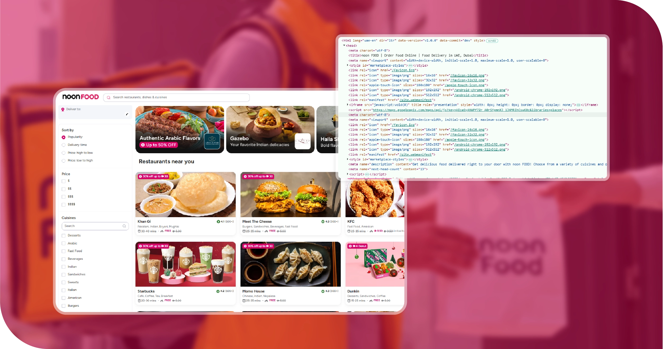 Noon Menu Extract API for Noon Food Menu Data in UAE