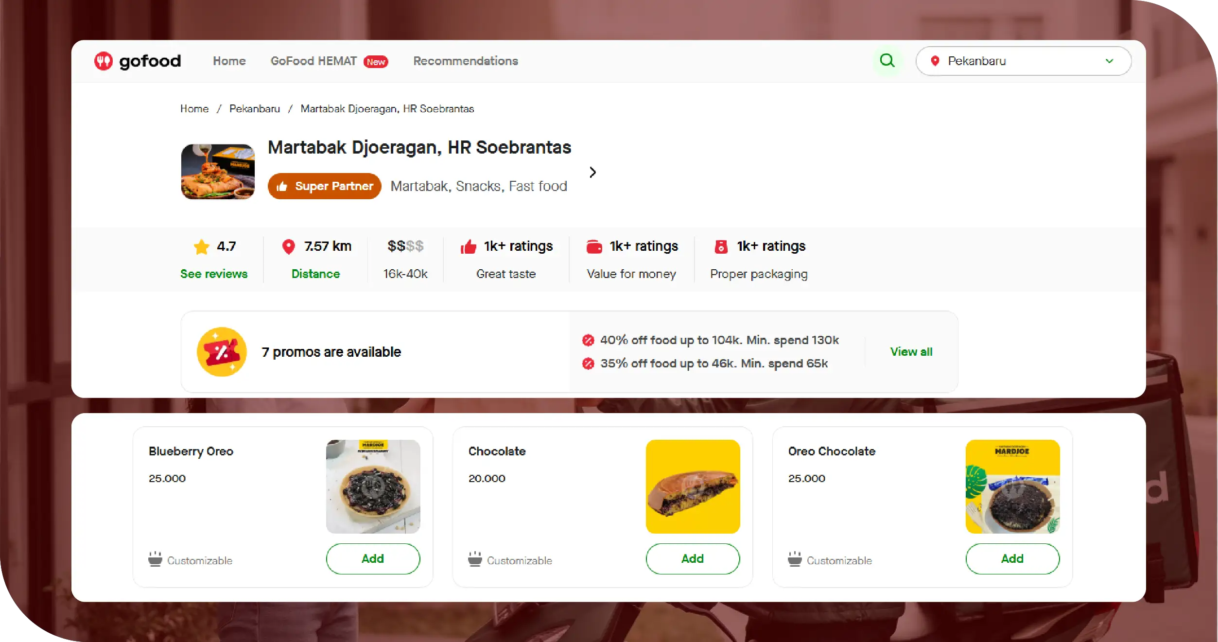 Real-Time GoFood Data Scraping API for Menu & Price Monitoring