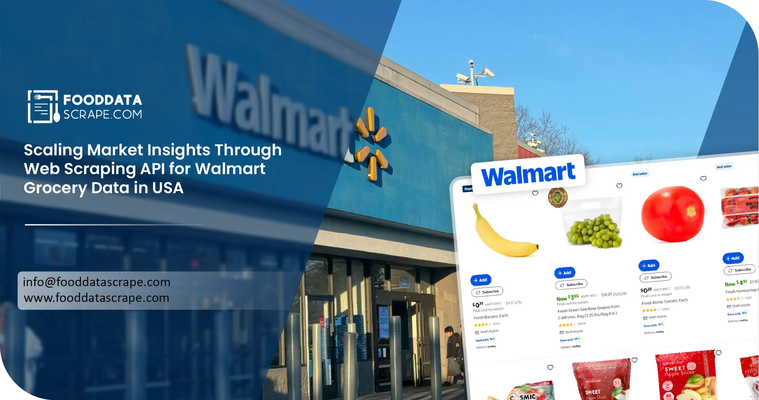 Web Scraping API for Walmart Grocery Data in USA