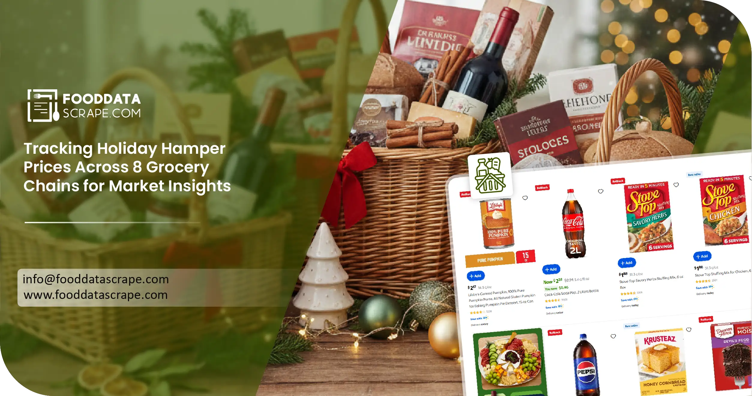 Tracking Holiday Hamper Prices Across 8 Grocery Chains
