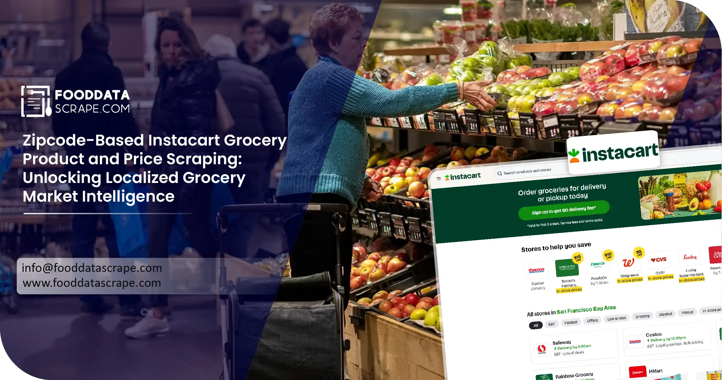 Instacart Zipcode USA Data Scraping